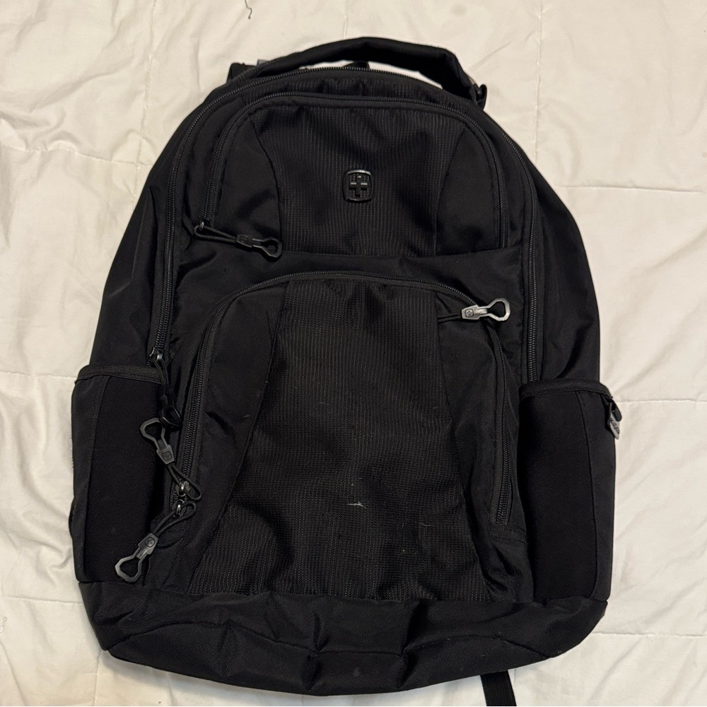 SwissGear Black Backpack with laptop holder